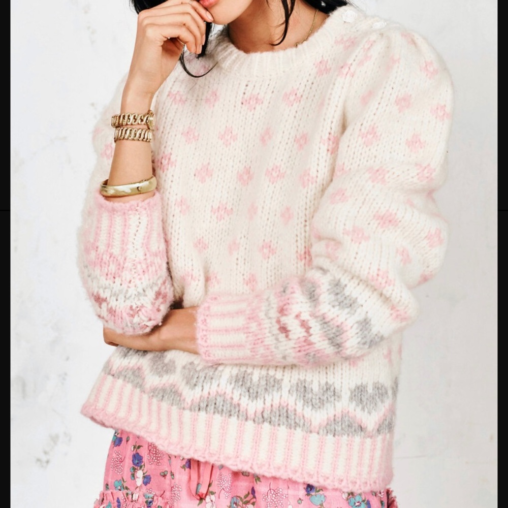 LoveShackFancy- NEW Rosie - Milky Cloud Sweater